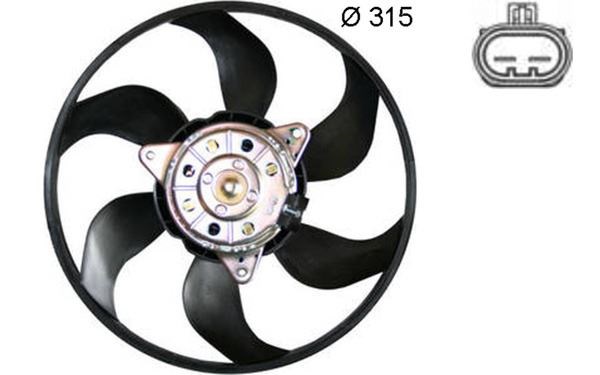 Opel Vectra C <05 Y20DTH Sol Radyatör Fan Motoru MAHLE