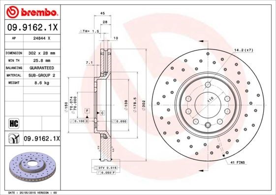 Opel Vectra C Ön Fren Aynası BREMBO