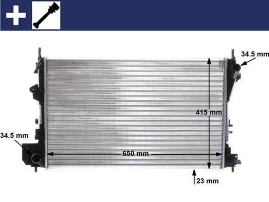 Opel Vectra C Signum Radyatör Klimasız MAHLE