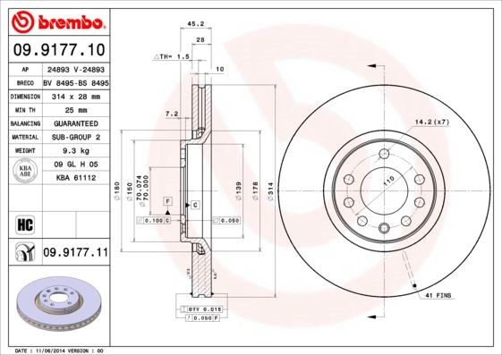Opel Vectra C Ön Fren Diski BREMBO