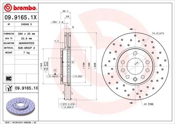 Opel Vectra C Ön Fren Aynası BREMBO