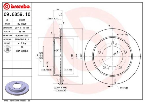 Suzuki Vitara Ön Fren Diski Havalı BREMBO