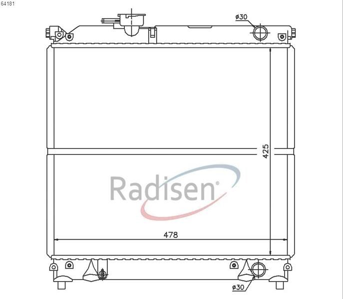 Suzuki Vitara Radyatör 1.6i 2.0 5 Kapı Manuel RADISEN