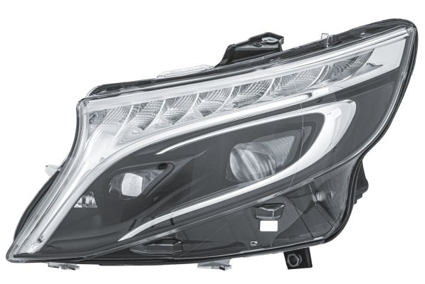 Mercedes-Benz Vito Ana Far LED Sol Siyah HELLA