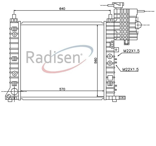 Mercedes Vito Radyatör [Kalorifer Borusuz Çift Müşürlü] RADISEN
