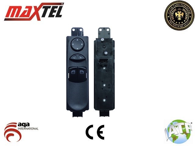 Mercedes Vito Cam Kaldırma Anahtarı Sol 7 Pin Siyah MAXTEL
