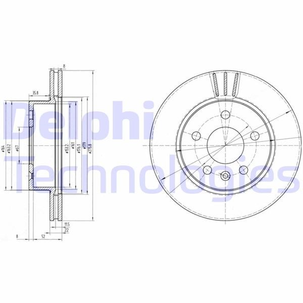 Mercedes Vito W638 Ön Fren Diski DELPHI