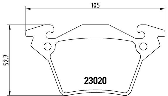 Mercedes Vito W638 Arka Fren Balatası BREMBO
