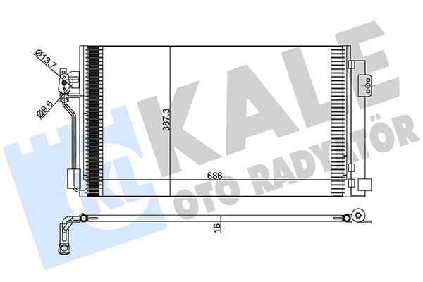 Mercedes Vito W639 03> Klima Radyatörü KALE-RADYATOR