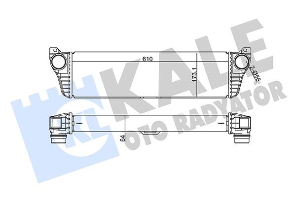 Mercedes Vito W639 Turbosarj Radyatörü KALE-RADYATOR