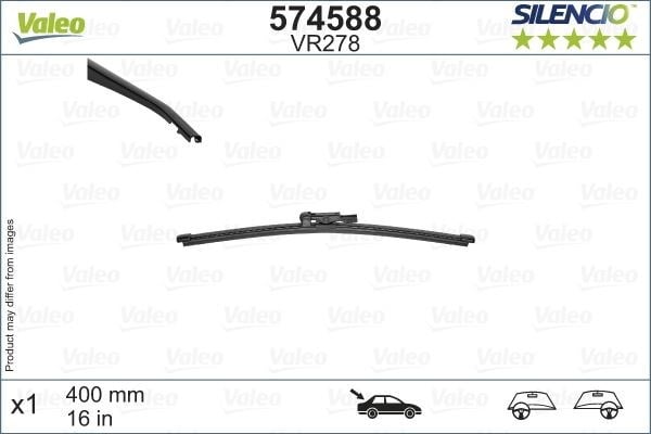 Opel Vivaro Arka Silecek Süpürgesi Muz Tipi VALEO