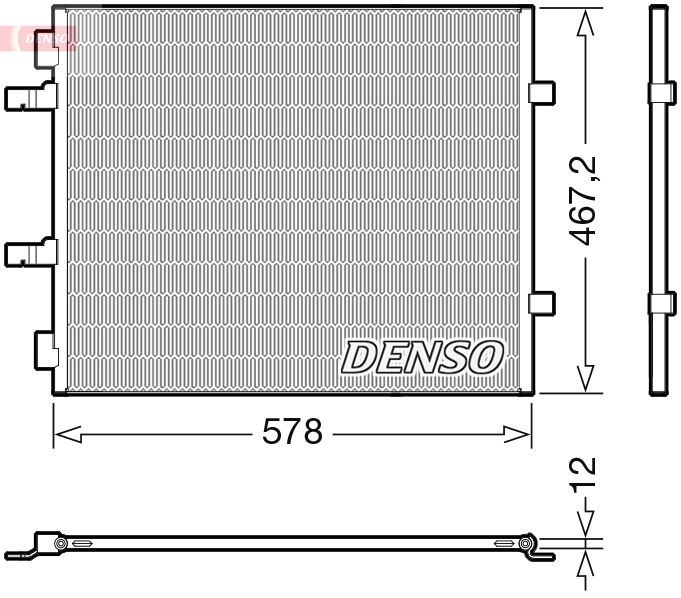 Opel Vivaro A Klima Radyatörü Kondenser DENSO
