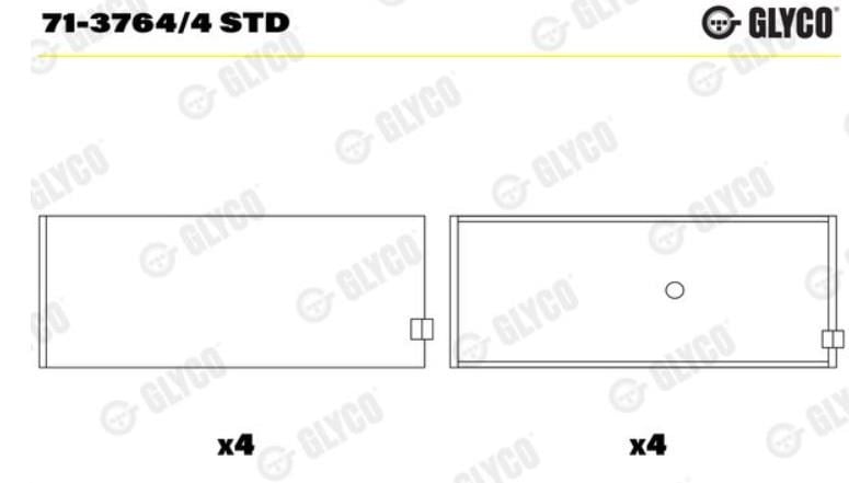 VAG 76.5mm BKR Kol Yatak GLYCO