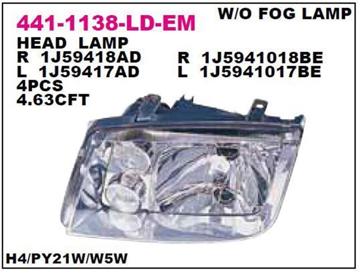 Volkswagen Bora Elektrikli Ön Far Sol Depo (99 Ve Üzeri)