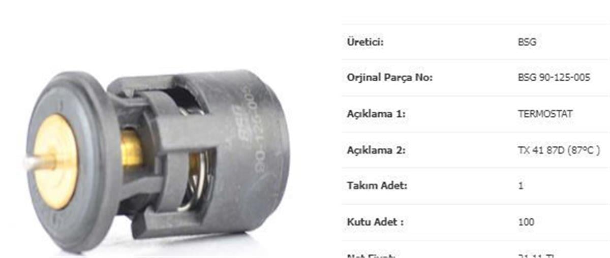 Volkswagen Polo Seat Cordoba Skoda Fabia Termostat Bsg Aee-Alm-Aft 1.6 032121110B