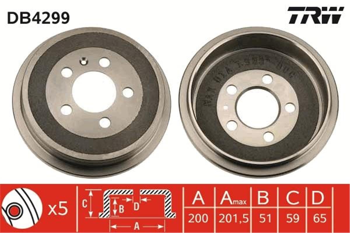 Volkswagen Polo Fox Audi A2 Arka Kampana 6Q0609617-6R0609617c