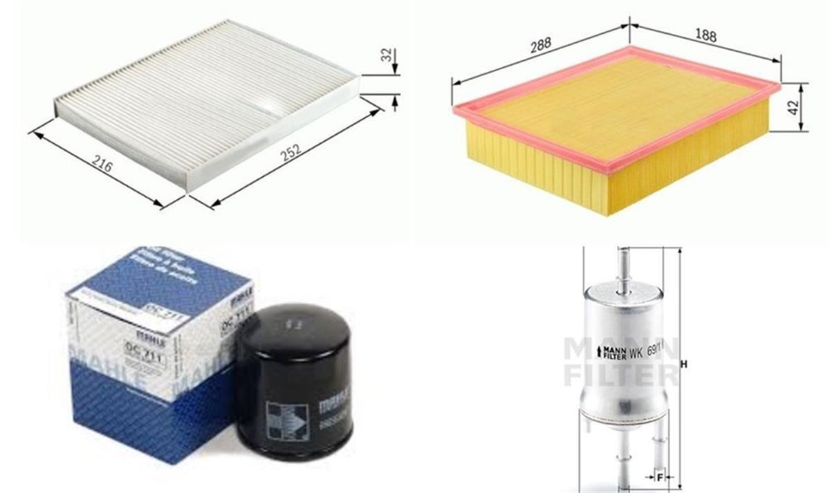 Vw Polo 2002-2009 Filtre Bakım Seti