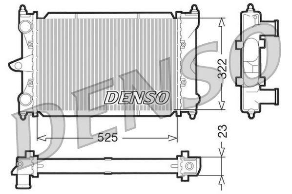 VW Polo 86C Motor Su Radyatörü DENSO