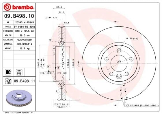 Volkswagen Multivan V Ön Fren Aynası BREMBO