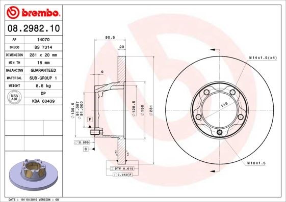 Volkswagen LT 28-35 I LT 40-55 I Ön Fren Diski BREMBO
