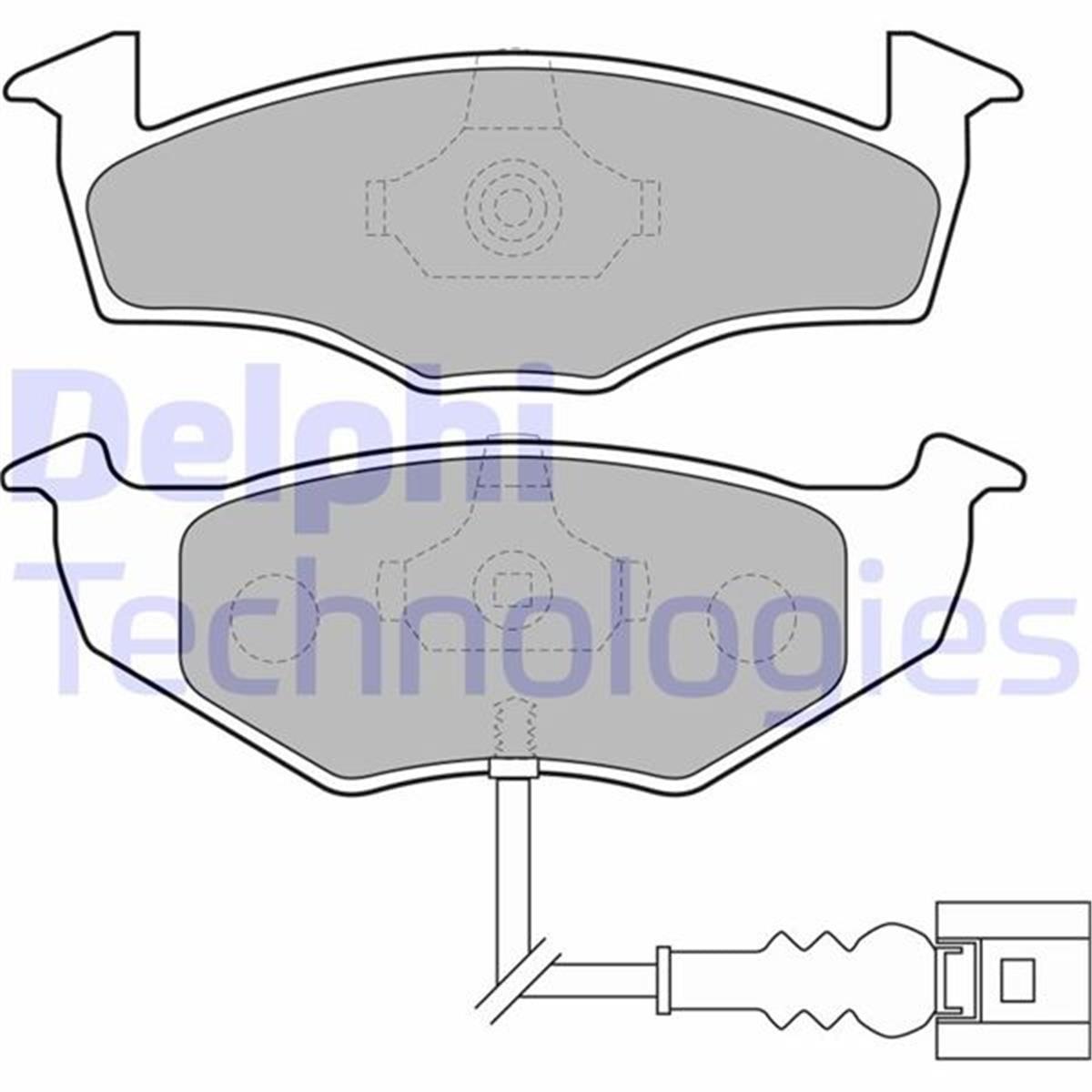 Vw Polo Skoda Fabia Ön Fren Balatası Delphi 141Mm (2001-)