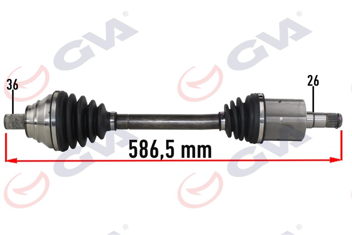 Volkswagen Golf 6 (08-13) 1.6İ Komple Aks Sol 1K0407271cq-1K0407451px