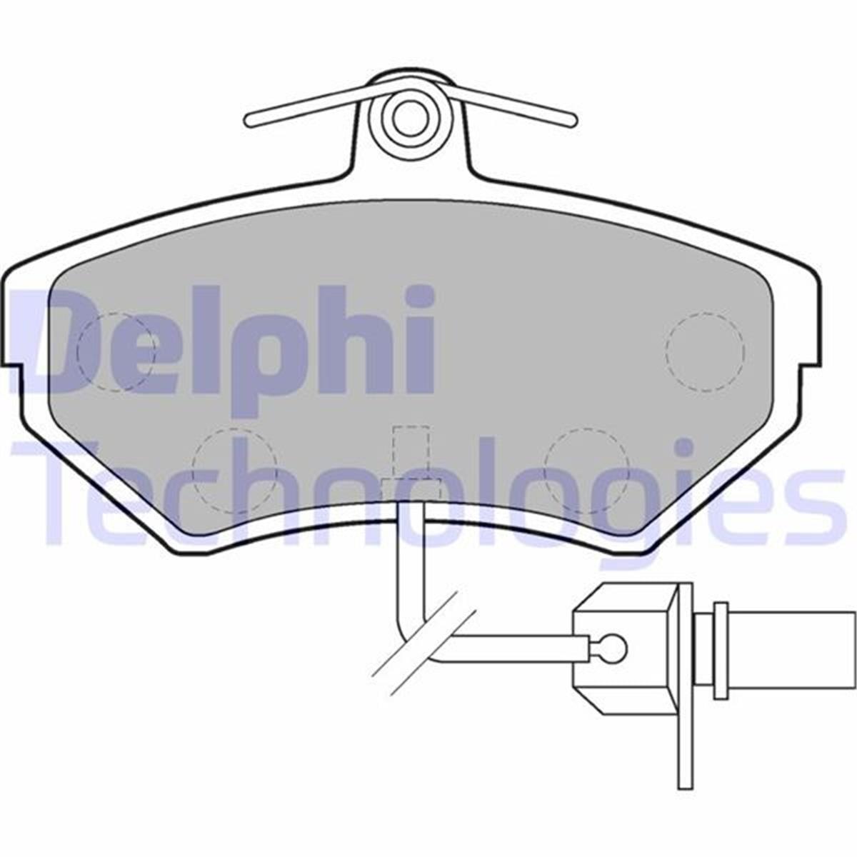 Volkswagen Passat Fren Balatası Delphi Kablolu 119Mm (97 Ve Üzeri)