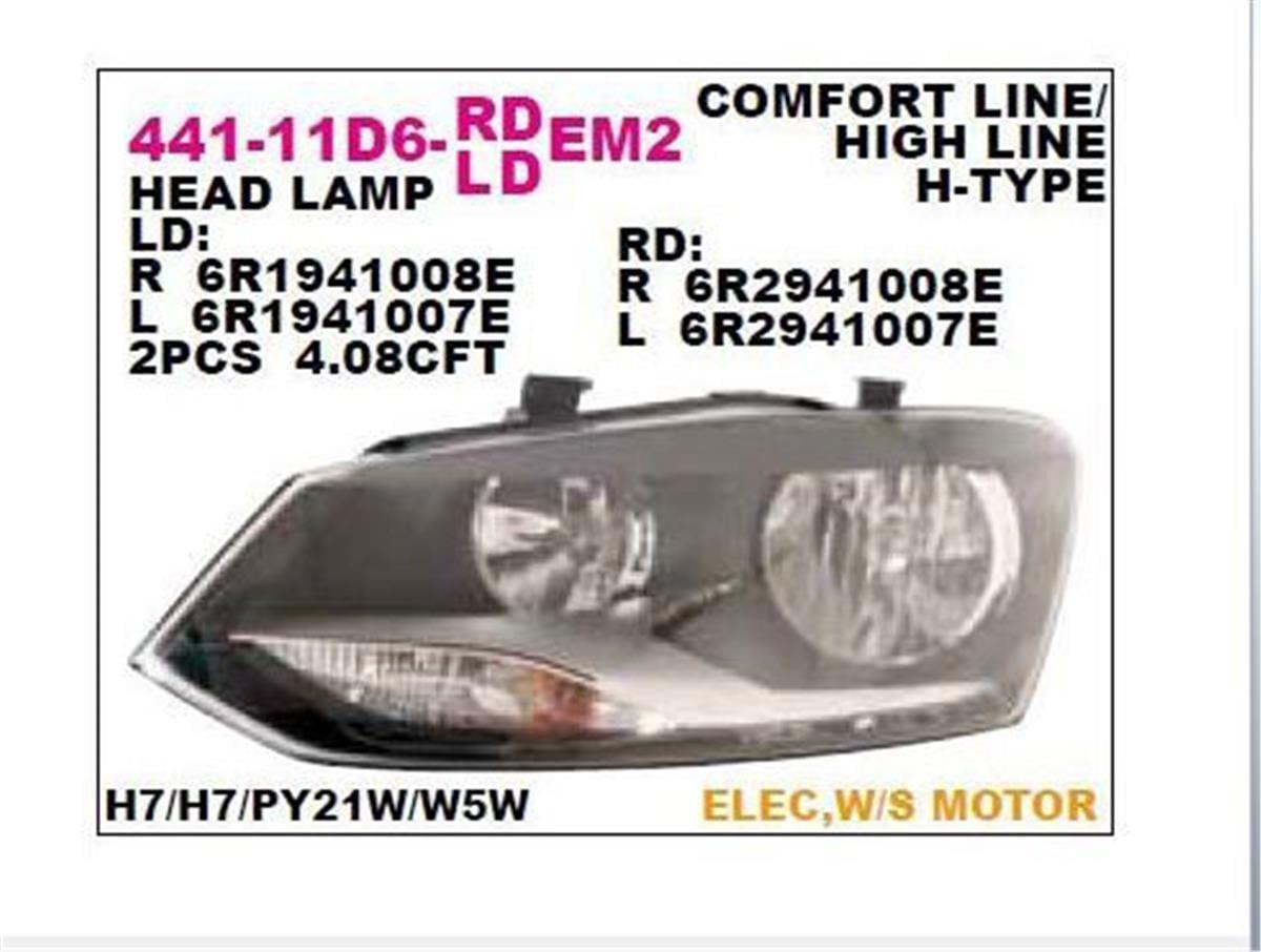 Polo Bm 10- Sağ Far Depo 6R1941008e