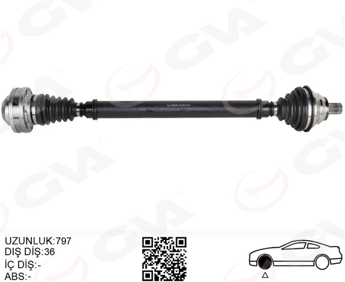 Volkswagen Golf 5 Golf 6 Passat Jetta 2.0 Tdi (2004-2013) Komple Aks Ön Sağ 1K0407272en-1K0407272rb