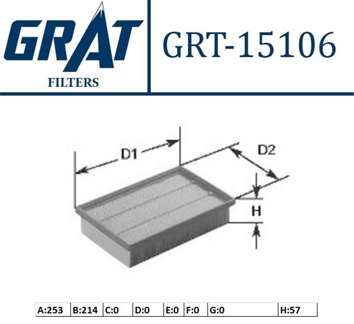 Vw Passat Audi A4 Hava Filtresi Grat 96-05 (1.8, 1.9Tdı, 2.0)