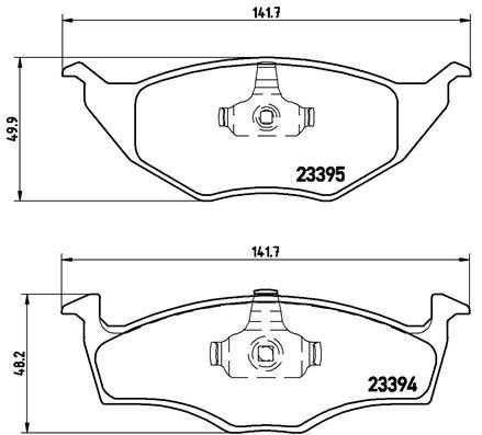 Volkswagen Ön Fren Balatası Low-Met BREMBO