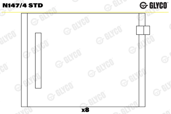 VAG Eksantrik Yatak 76.5MM GLYCO