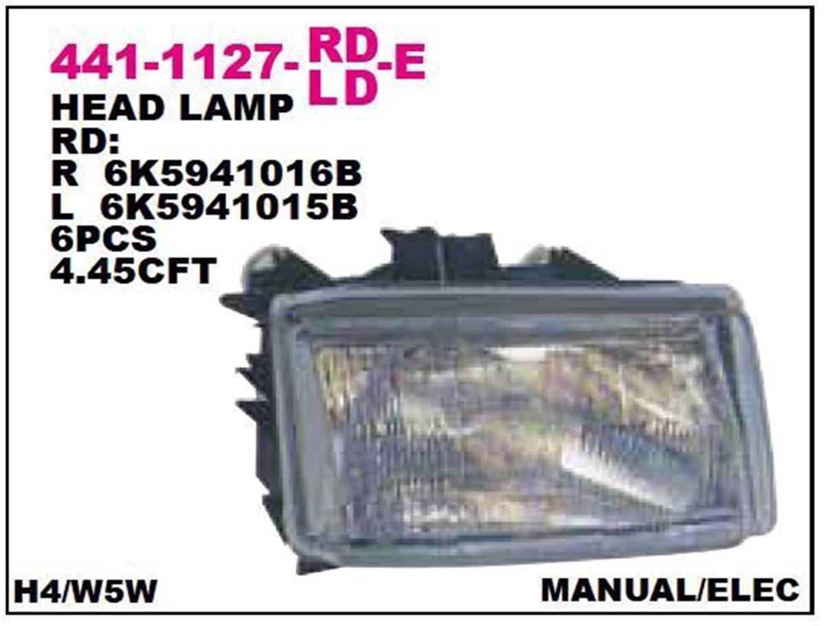 Depo Polo Classic Caddy Sağ Far (1994-2003) 6K5941016