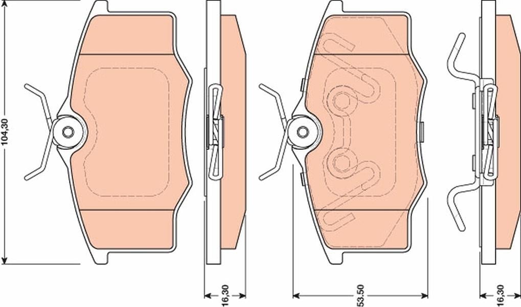 VW Gol II Ön Disk Balatası TRW