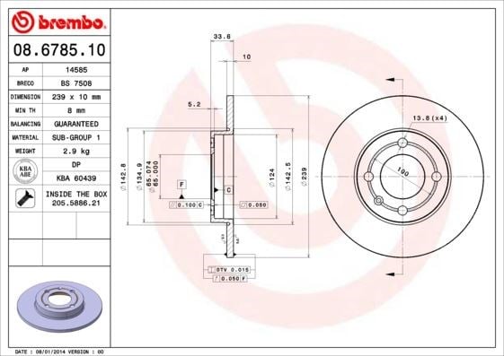 Volkswagen Polo Ön Fren Aynası BREMBO