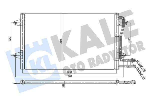 Volkswagen LT Kondenser KALE-RADYATOR