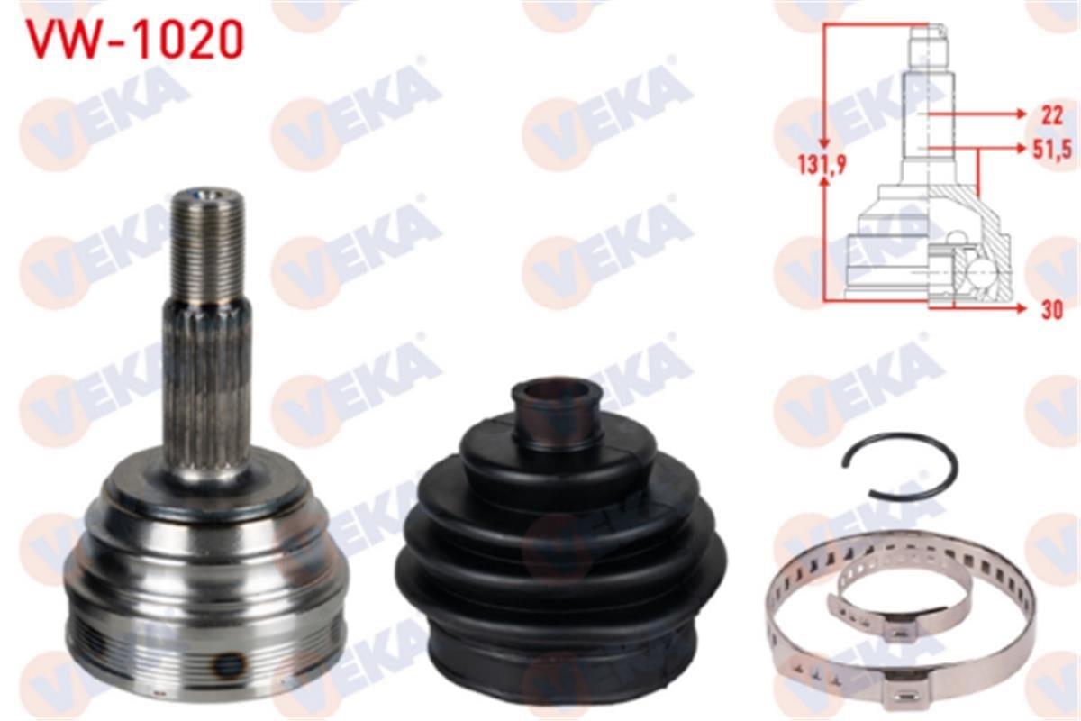 Vw Polo 5 Dış Aks Kafası Veka 6N0498099