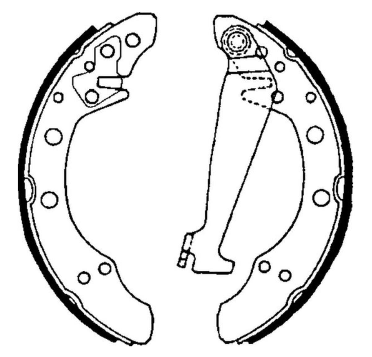 Vw Caddy 2 Golf 3 Jetta Polo Arka Fren Balatası Pabuçlu Delphi 200X40mm