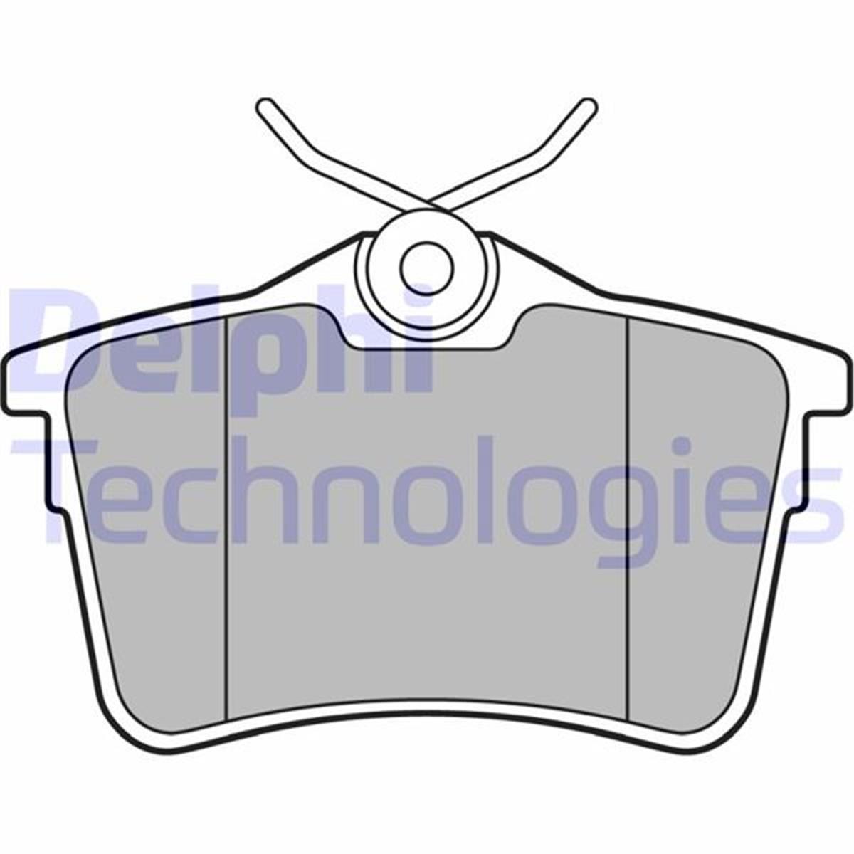 Passat 307 Megane 2 Partner Tepe Arka Fren Balatası Delphi 87Mm