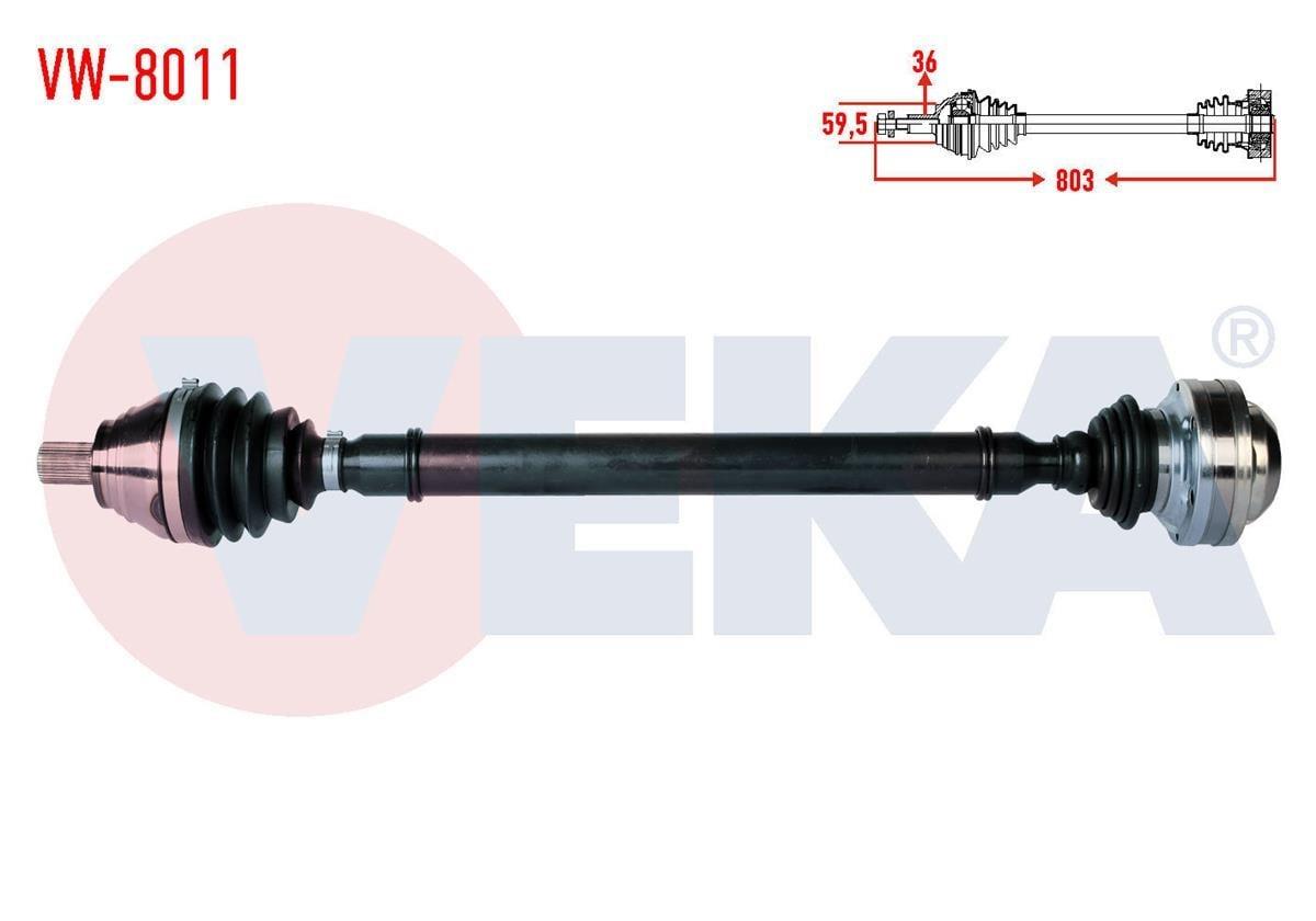 Vw Caddy 3 Aks Komple Sağ Veka