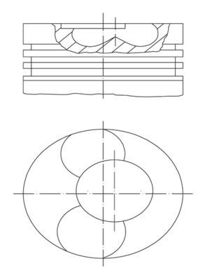 Volkswagen Piston Komple MAHLE