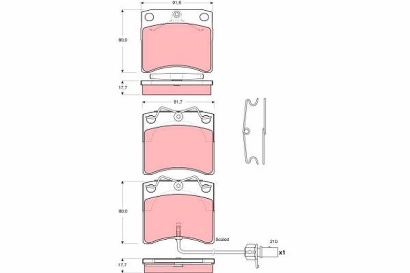 Volkswagen Kombi Ön Disk Balata TRW