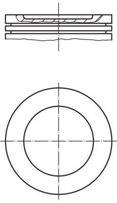Volkswagen Piston Komple MAHLE