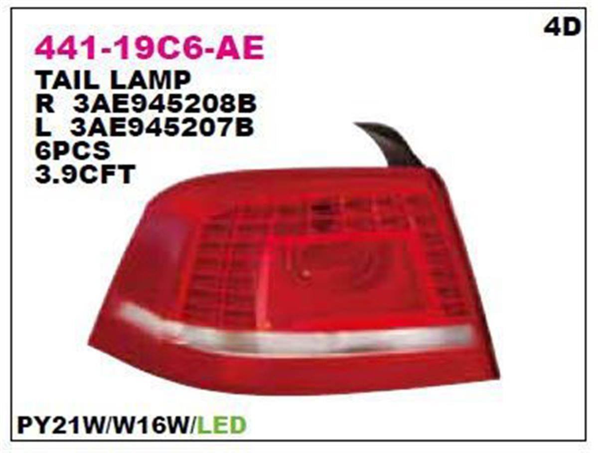 Passat Sağ Dış Stop Lambası Depo (Bm 11- Sonrası) 3Ae945208b