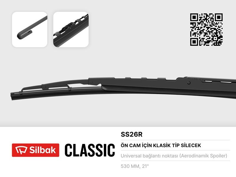 Volkswagen MB800 Silecek Süpürgesi 530mm Rüzgarlıklı SILBAK
