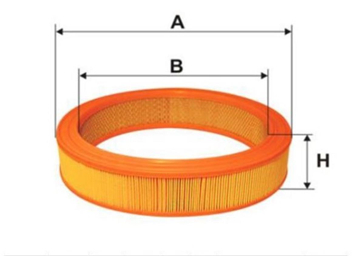 Vw Caddy 2 Golf 3 Polo Seat Cordoba Hava Filtresi Grat