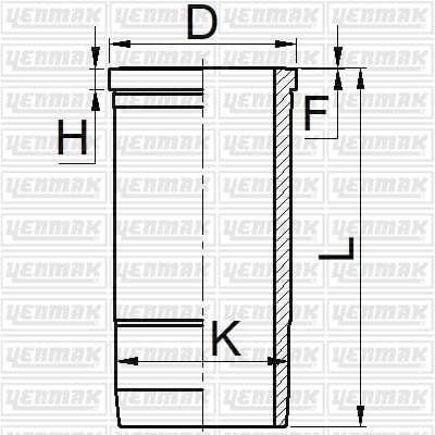 Volvo D 60 Gömlek Q98.43MM STD Fosfat Kaplama YENMAK