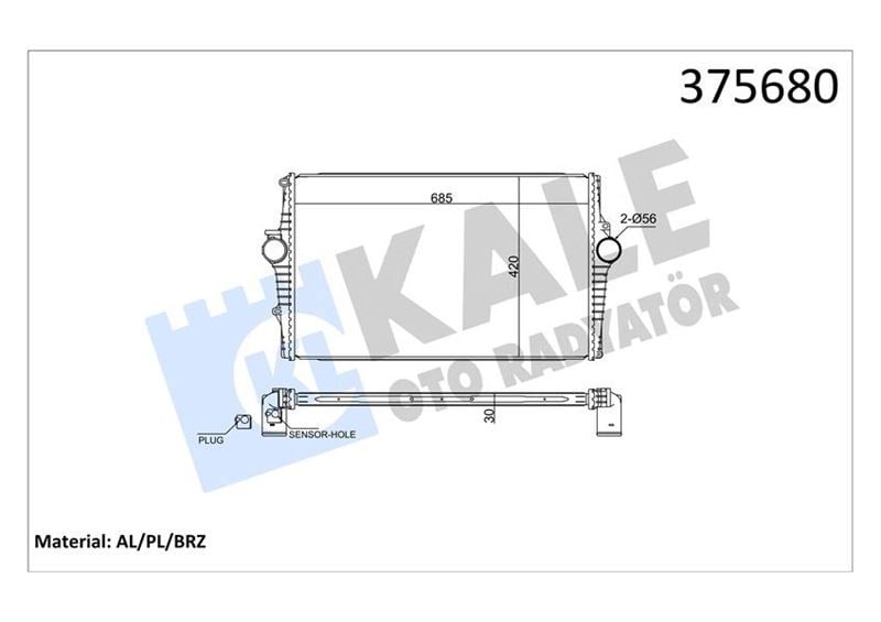 Volvo S60 I Intercooler 2.0T KALE-RADYATOR