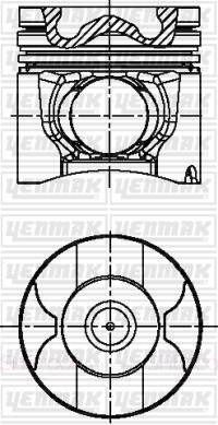 Volvo D4-180I-F D4-225A-F D4-225I-F D4-260A-F Piston Segman Q103.0mm STD YENMAK