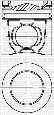 Volvo D 9 A 260 Euro 3 Piston Segman Q120.0MM STD YENMAK